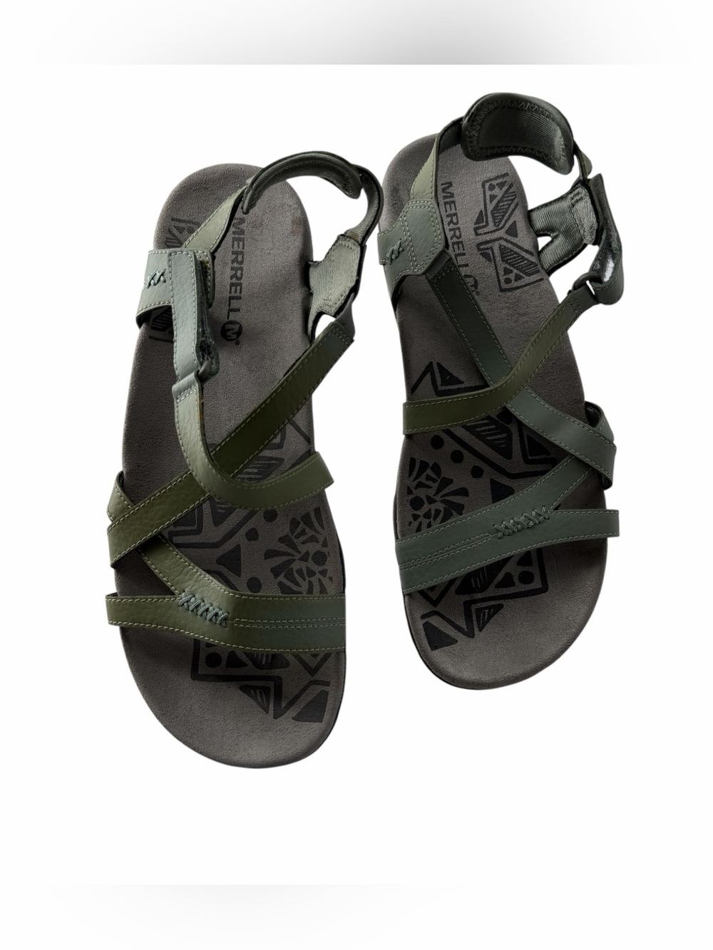 Merrell Blue Dove Women's Boho Lagenlook Gorpcore Strappy Outdoor Sandals Size 9